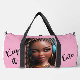 Sac De Sport Garde-la mignonne fille tressée