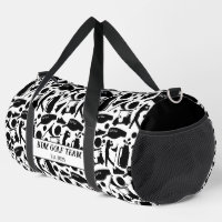 Golf Silhouette Motif Classic Noir & Blanc