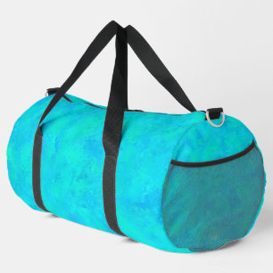 Sac De Sport Grand motif abstrait bleu turquoise