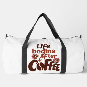 Sac De Sport Graphique La Vie Commence Après Le Café