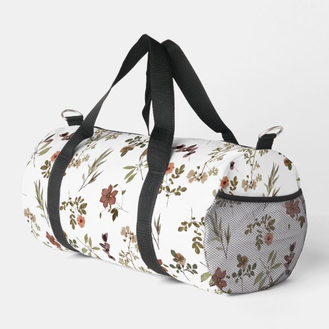 Sac De Sport Green Burgundy Wildflower (Coin droit)
