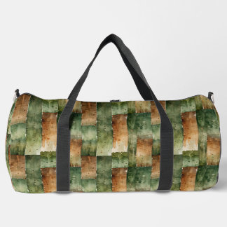 Sac De Sport Greens and Brown Camo Strips