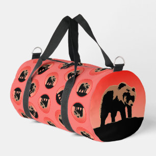 Sac De Sport Grizzly Bear au coucher du soleil - Art original d