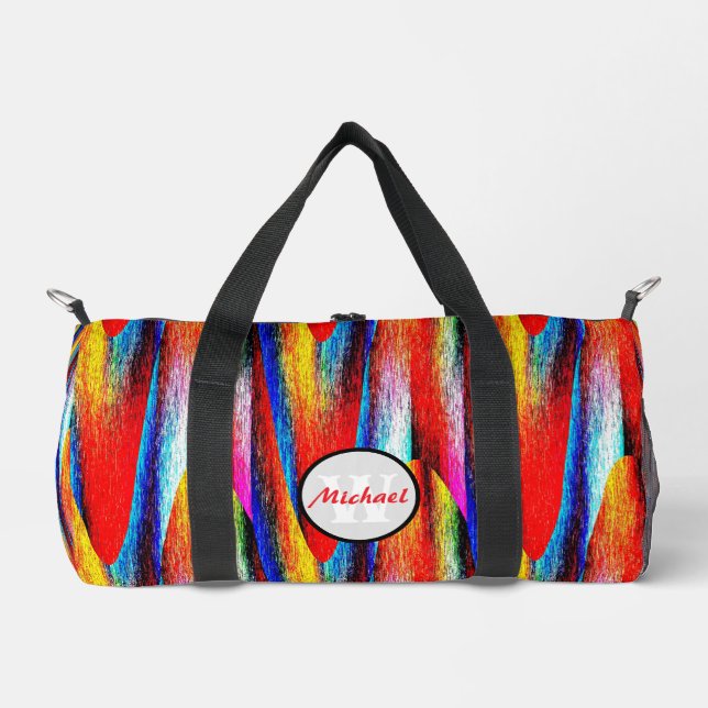 Sac De Sport Grunge arc-en-ciel (Recto)