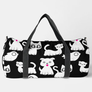 Sac De Sport halloween fantôme chien ferreux noir