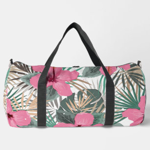 Sac De Sport Hibiscus rose Tropical