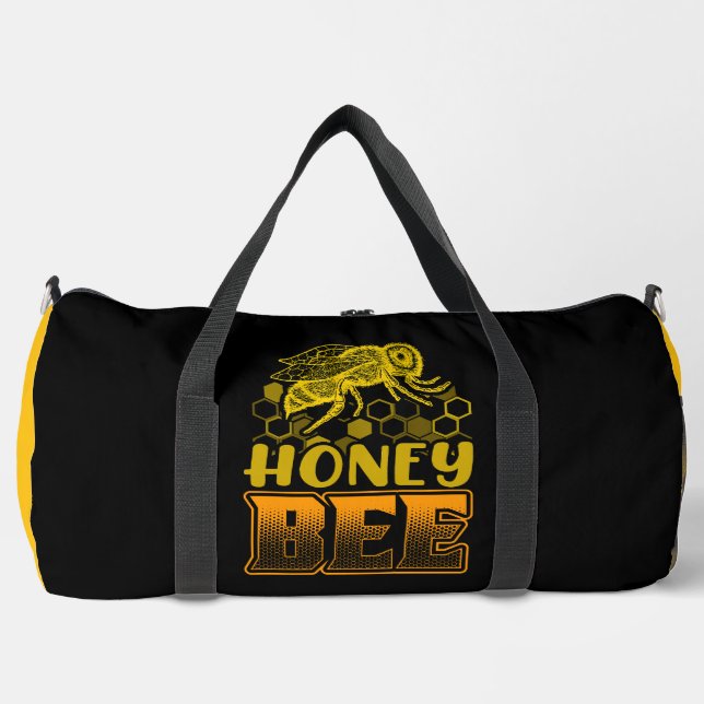 Sac De Sport Honey Bee Honeycomb Graphic (Recto)