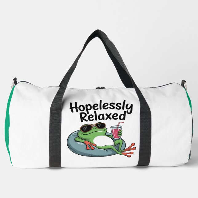 Sac De Sport Hopelessly Relaxed Frog Chilling Out (Recto)