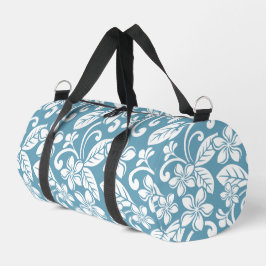 SAC DE SPORT ÎLE PLUMERIA MOTIF EN SLATE BLEU