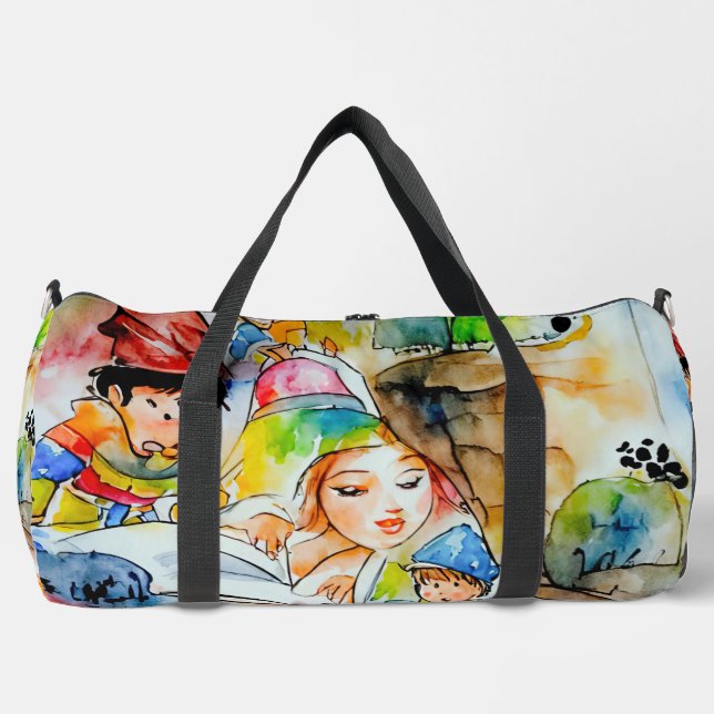 Sac De Sport Illustration d'un conte de fées de Whimsical (Recto)