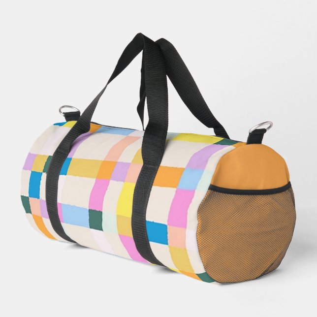Sac De Sport Impression bicolore multicolore (Coin droit)