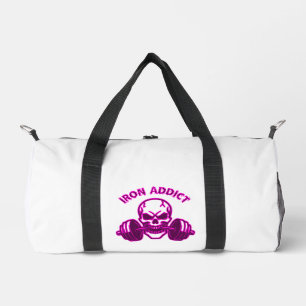 Sac De Sport Iron Addict - Skull Bodybuilding and Weightlifting