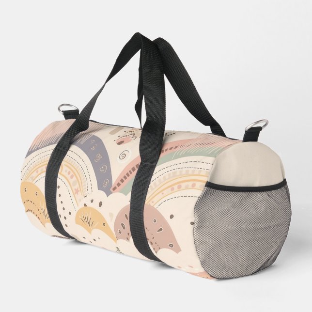 Sac De Sport Ivory Boho Rainbow (Coin droit)