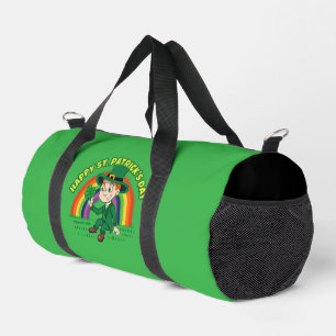 Sac De Sport Joli dessin animé leprechaun avec shamrock et arc-