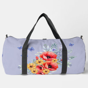 Sac De Sport Joli Poppies rouges, tournesols et papillons