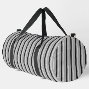 Sac De Sport Jolies rayures noir gris