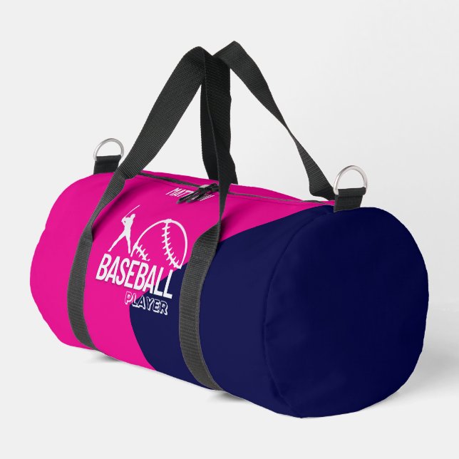 Sac De Sport Joueur de baseball, Cadeau d'anniversaire, Équipe (Coin gauche)