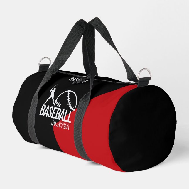 Sac De Sport Joueur de baseball, Cadeau d'anniversaire, Équipe (Coin gauche)