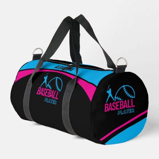 Sac De Sport Joueur de baseball, équipe, cadeau d'anniversaire (Coin gauche)