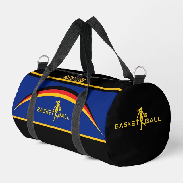 Sac De Sport Joueur de basket, Équipe, Anniversaire, drapeau al (Coin gauche)