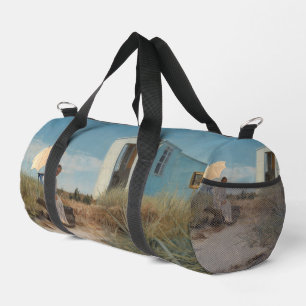 Sac De Sport La femme de l'artiste avec la caravane familiale  