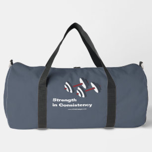 Sac De Sport La force de la devise de la salle de gym en gris d