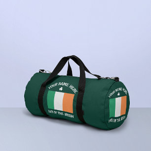 Sac De Sport La Saint-Patrick Drapeau Irlande Nom Personnalisé 