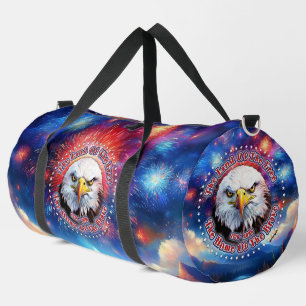 Sac De Sport La Terre Des Hommes Libres Feu D'artifice Aigle Br