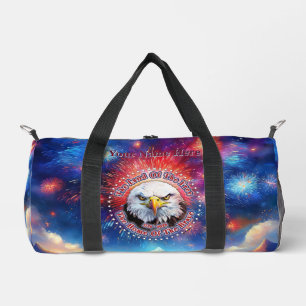 Sac De Sport La Terre Des Libres Maison Brown Eagle Feu D'Artif