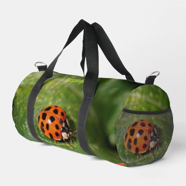 Sac De Sport Ladybug Close Up Personnalisé (Coin droit)