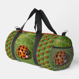 Sac De Sport Ladybug On Leaf Personnalisé