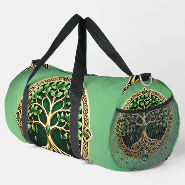 Sac De Sport L'arbre de vie aux noeuds celtiques. (Coin droit)