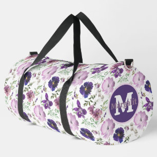 Sac De Sport Lavande Purple Orchidées Florales Grand