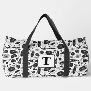 Sac De Sport L'ère atomique des années 1950 en noir et blanc fo