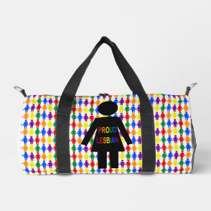 Sac De Sport Lesbienne LGBTQ Silhouette et Rainbow Ladies
