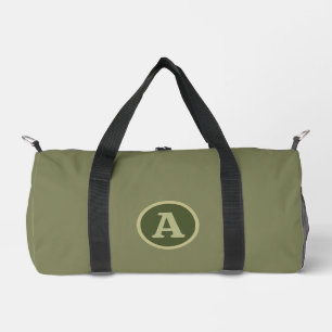 Sac De Sport Lettre personnalisée vert armée uni tendance.