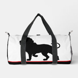 Sac De Sport Lion Silhouette rouge noir