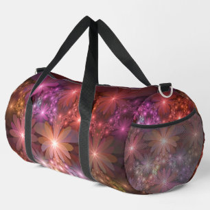 Sac De Sport Lit De Fleurs Coloré Brillant Art Fractal Abstrait