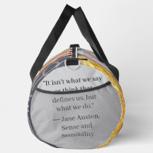 Livres de Jane Austen + Citation (gris)