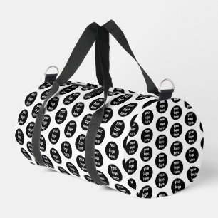 Sac De Sport Logo d'entreprise promotionnel Motif noir blanc