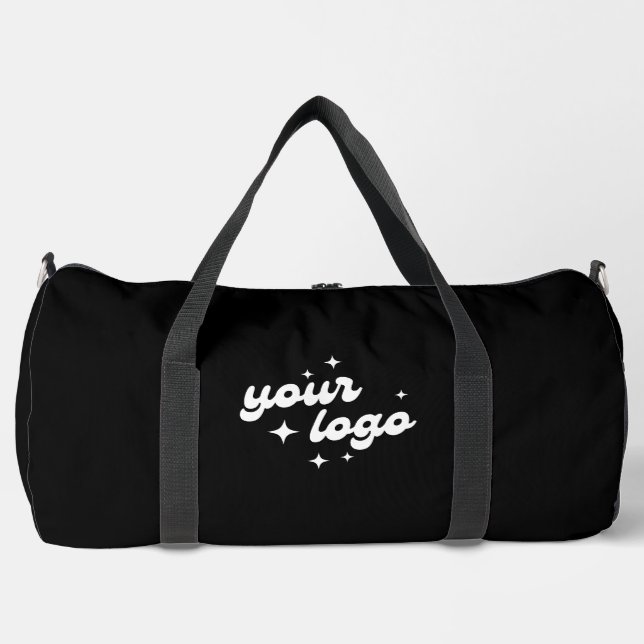 Sac De Sport Logo personnalisé noir (Recto)