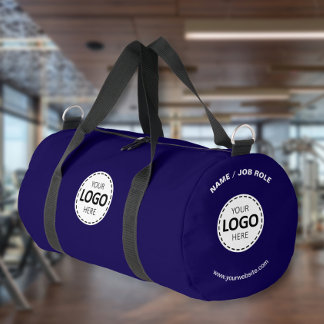 Sac De Sport Logo personnalisé/Nom/Site Web Blue Gym