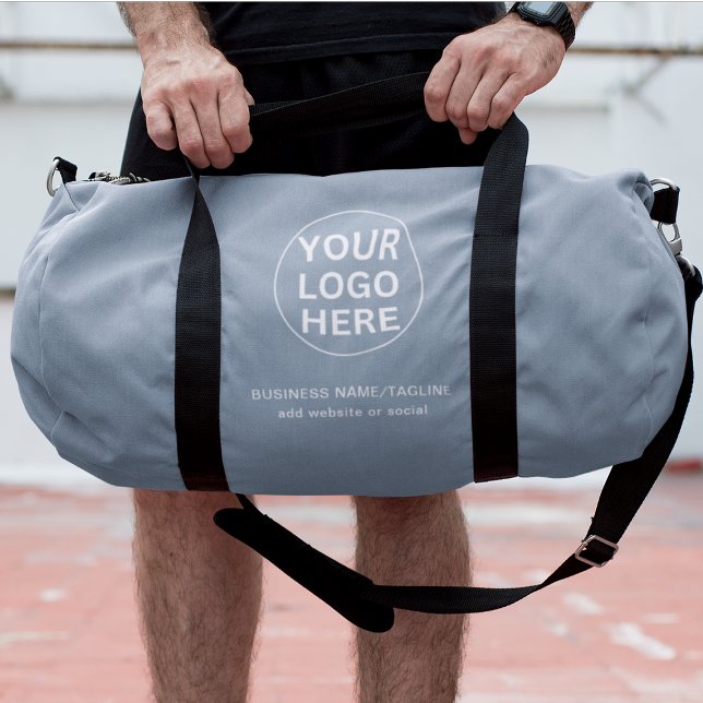 Sac De Sport Logo professionnel Dusty Blue Business (Créateur téléchargé)