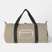 Luxueux Minimaliste Chaud Taupe Monogramme