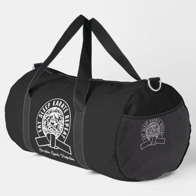 Sac De Sport Manger Sleep Karate Répéter - Discipline = Perfect (Coin droit)