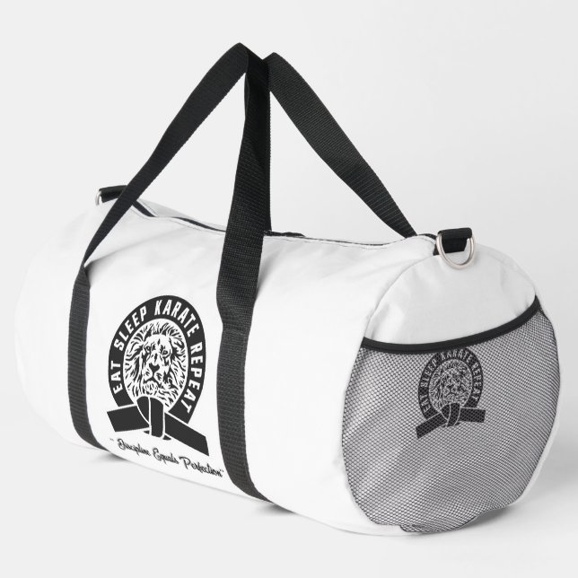 Sac De Sport Manger Sleep Karate Répéter - Discipline = Perfect (Coin droit)