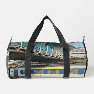 Sac De Sport Maroon et train à crème