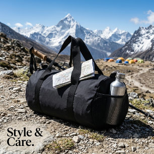Sac de sport mat noir classique