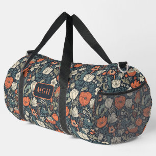Sac De Sport Modèle floral monogramme personnalisé