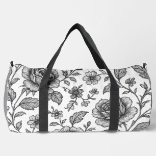 Sac De Sport Modèle Floral Rose vintage